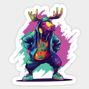 Moose Tha Mic Sticker
